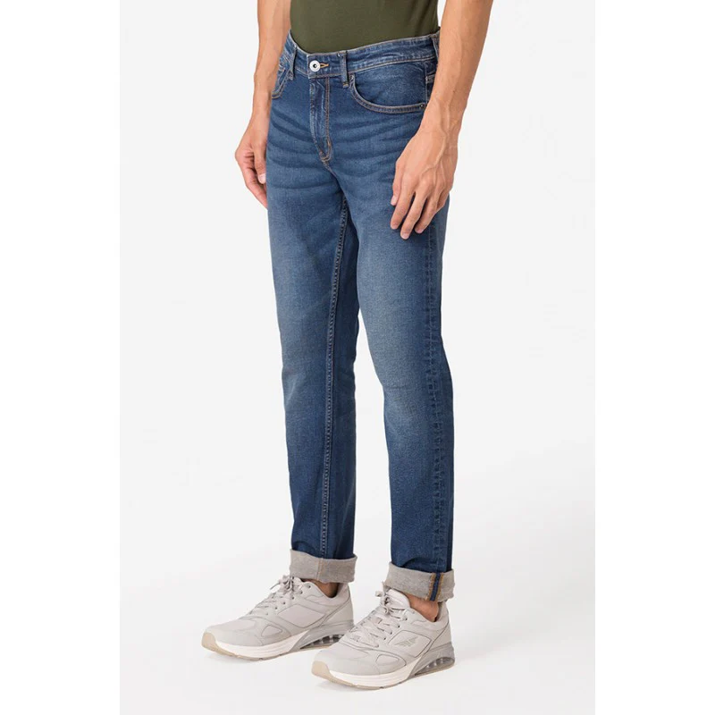 Men's Mid Blue Jeans - Image 2