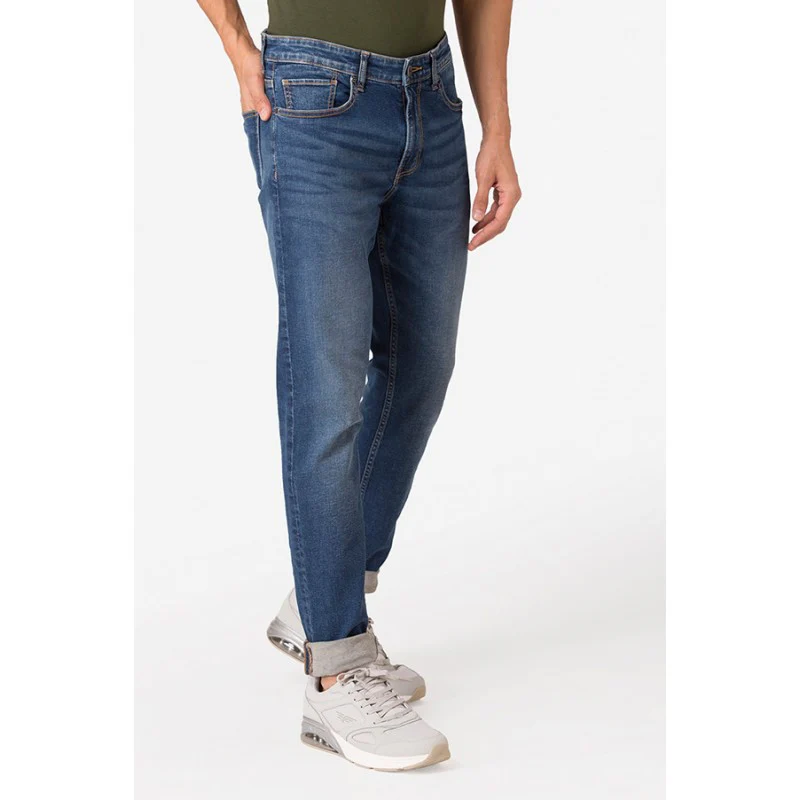 Men's Mid Blue Jeans - Image 3