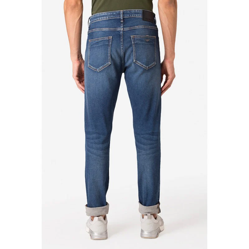 Men's Mid Blue Jeans - Image 4