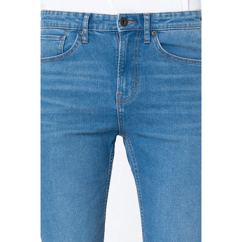 Men's Mid Blue Skinny Jeans - Image 4