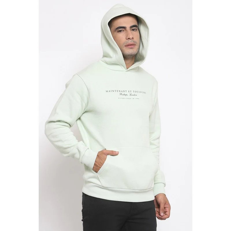 Men's Mint Green Hoodie - Image 3
