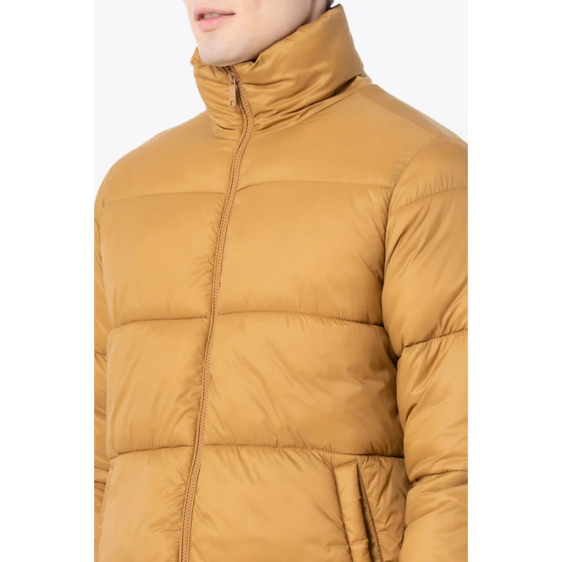 Men's Mustard Solid Jacket - Image 4