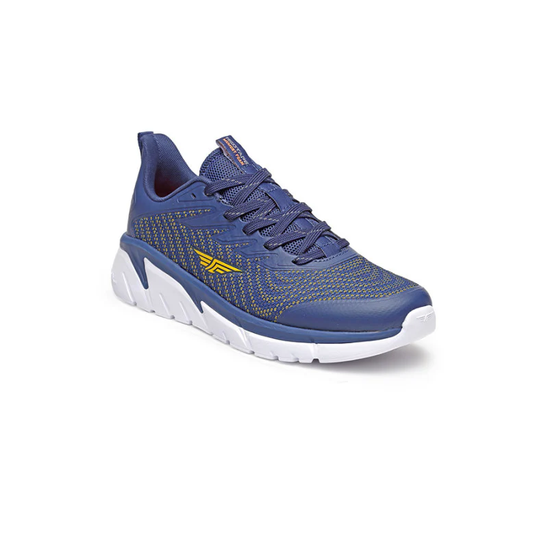 Men Navy And Mustard Walking Shoes - Image 2