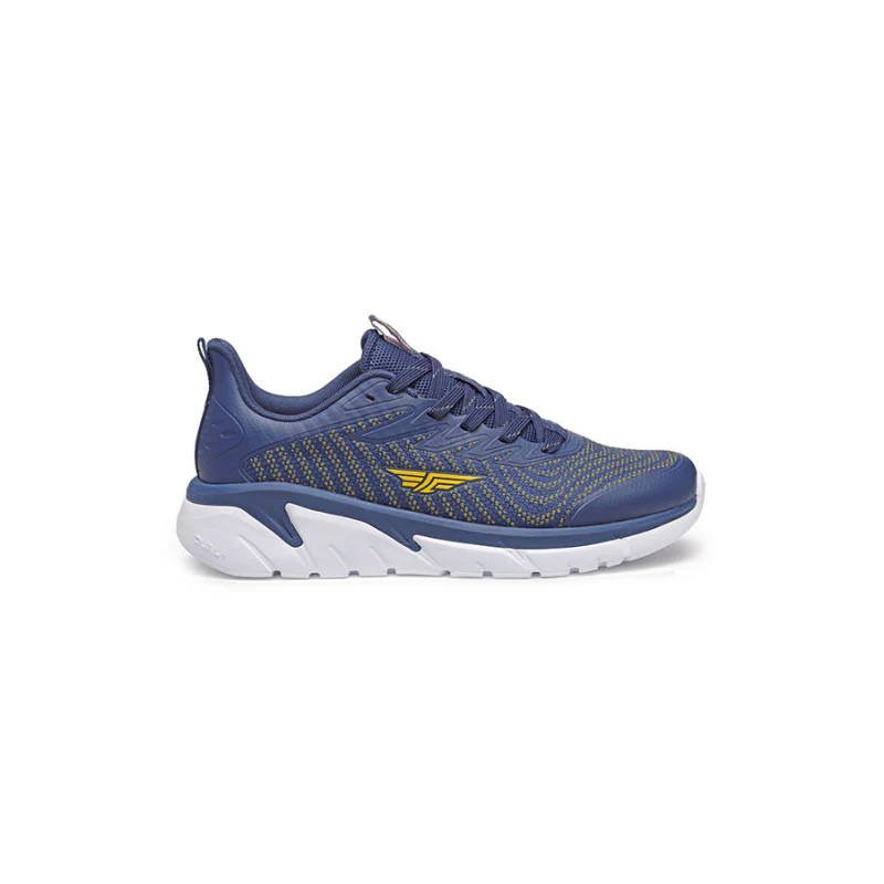 Men Navy And Mustard Walking Shoes - Image 3