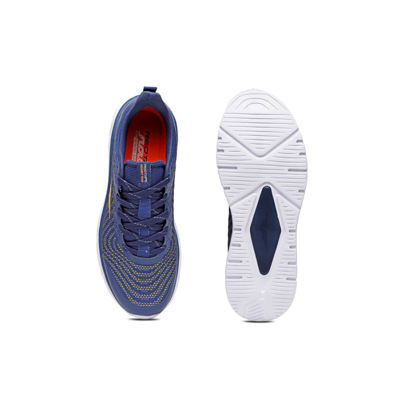 Men Navy And Mustard Walking Shoes - Image 6