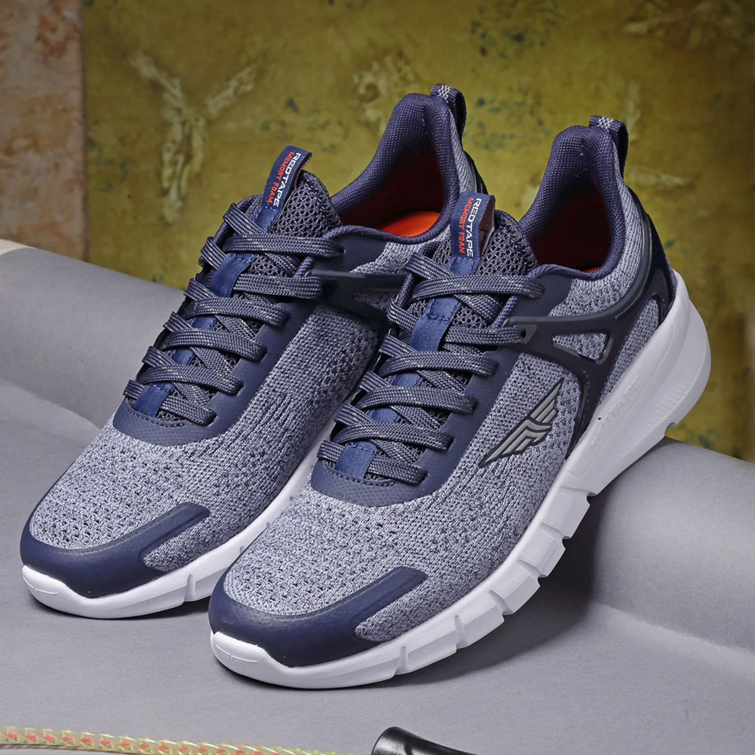 Men Navy Blue Walking Shoes - Image 7