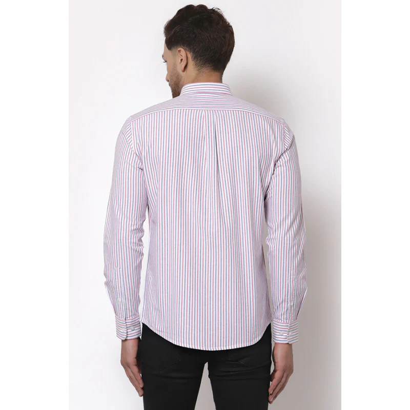 Men's Navy Full Sleeves Casual Shirt - Image 3