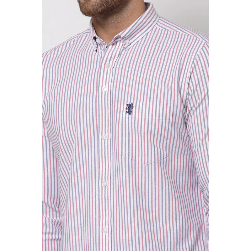 Men's Navy Full Sleeves Casual Shirt - Image 5