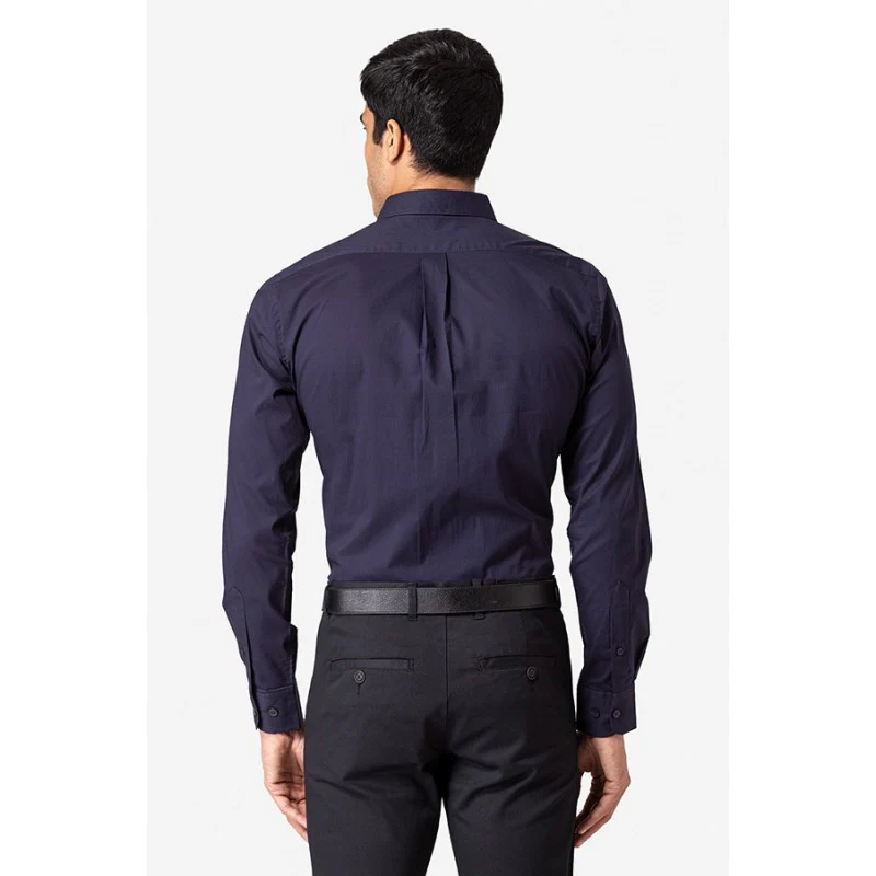 Men's Navy Full Sleeves Shirt - Image 4