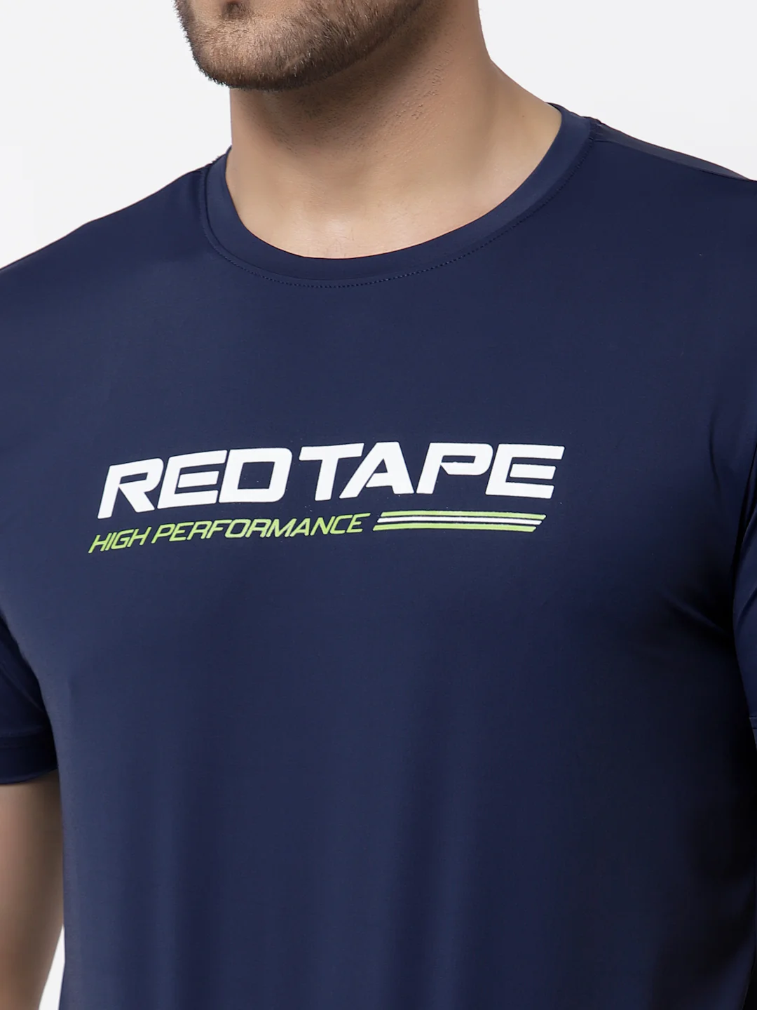 Men's Navy Active wear T-Shirt - Image 3