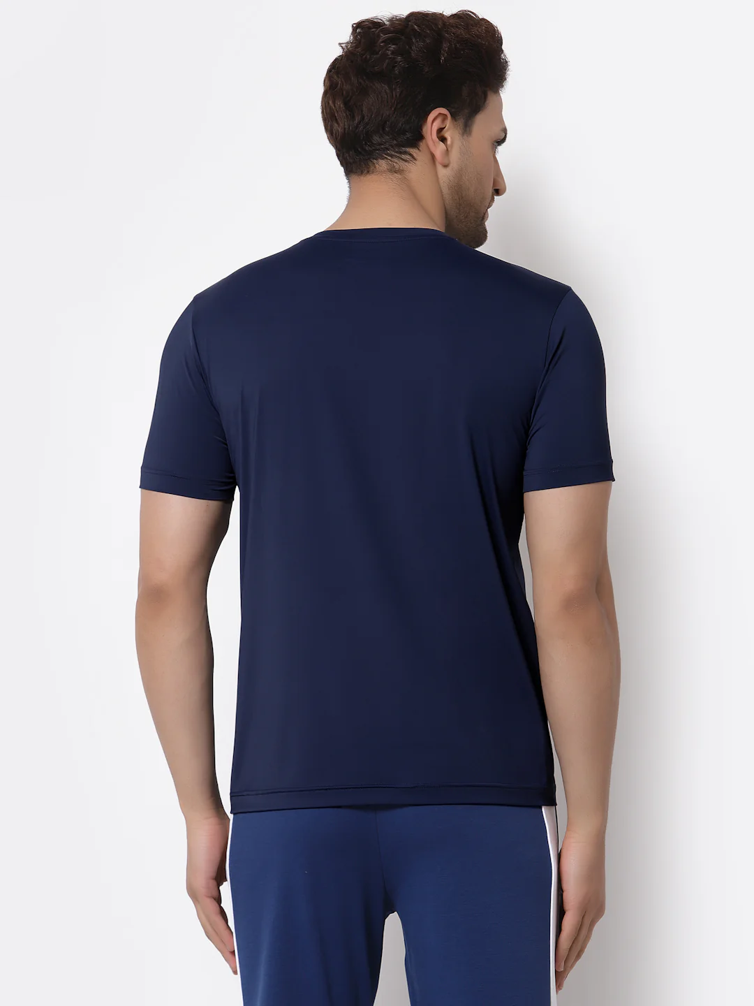 Men's Navy Active wear T-Shirt - Image 5