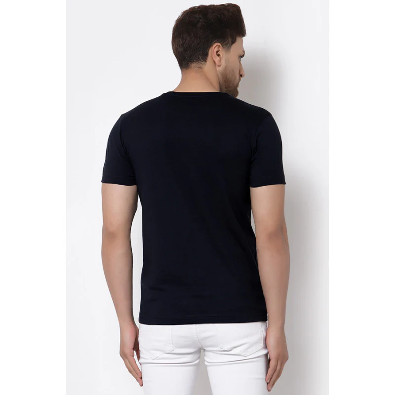 Men Navy Printed T-Shirt - Image 3