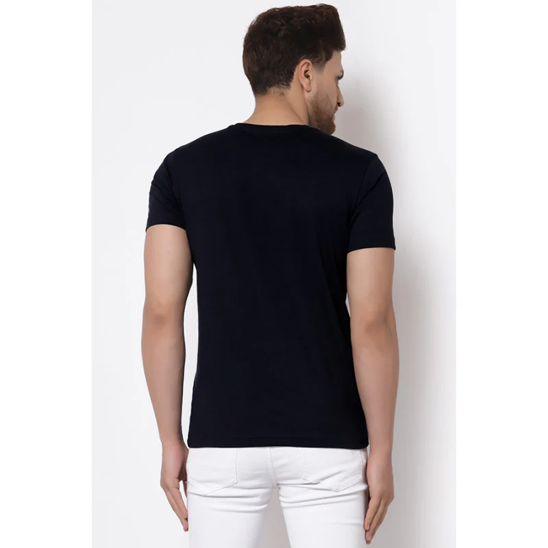 Men Navy Printed T-Shirt - Image 3