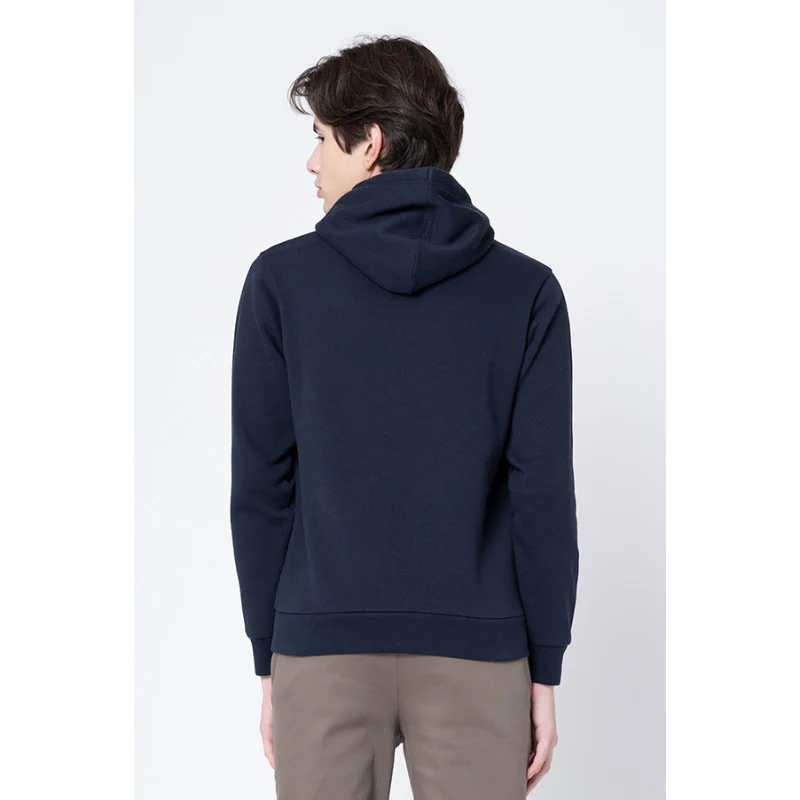 Men's Navy Printed Hoodie - Image 3