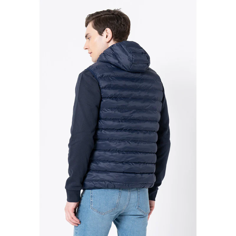 Men's Navy Solid Jacket - Image 3