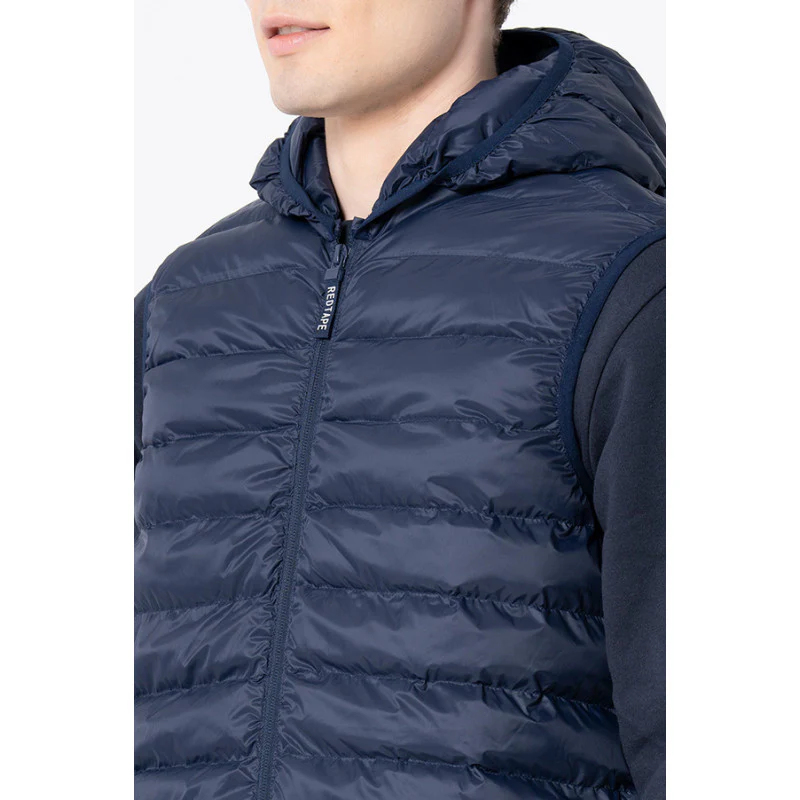 Men's Navy Solid Jacket - Image 4