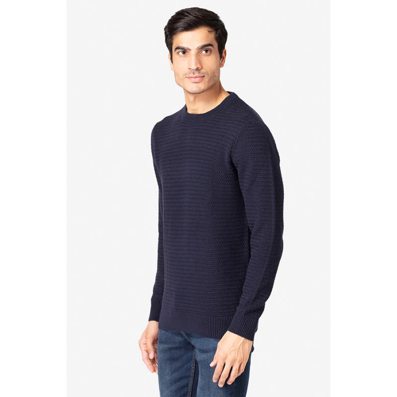 Men's Navy Sweater - Image 2