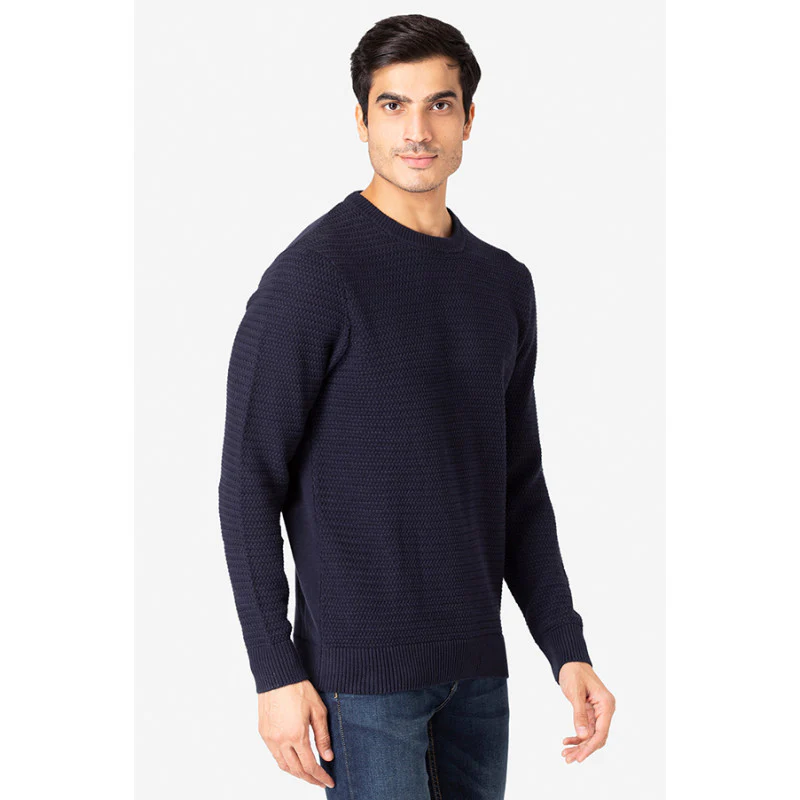 Men's Navy Sweater - Image 3