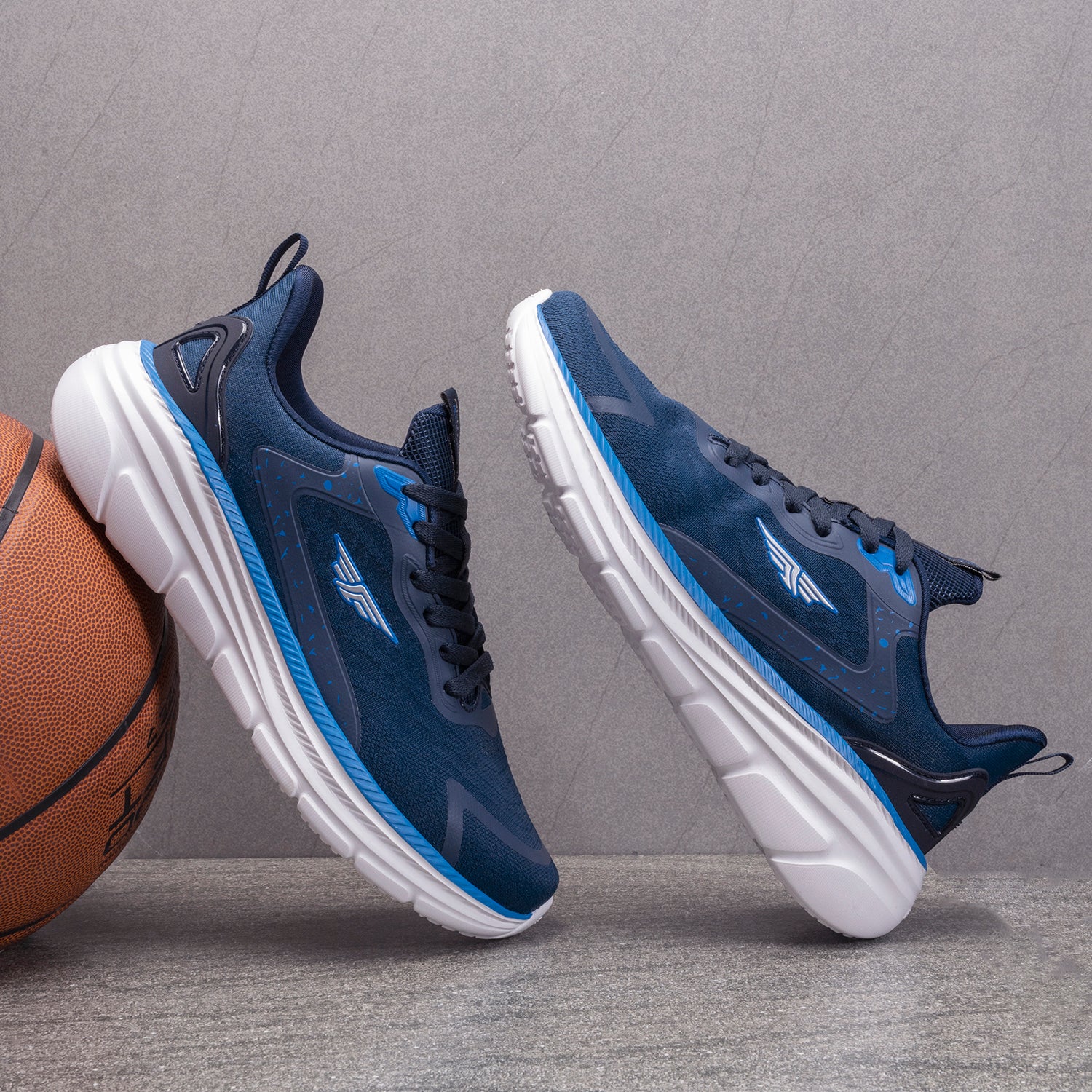 Men's Navy Walking Shoes - Image 6