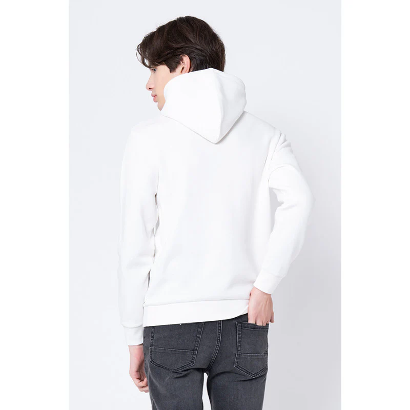 Men's Off White Graphic Print Hoodie - Image 3