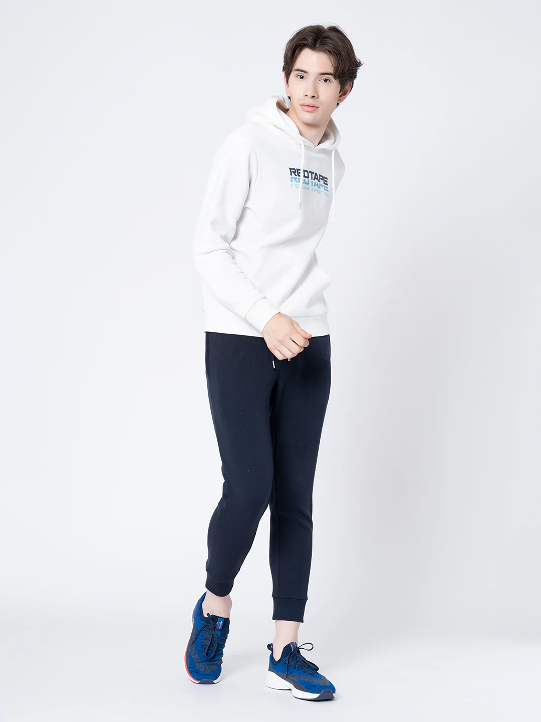 Men's Off White Hooded Sweatshirt - Image 6