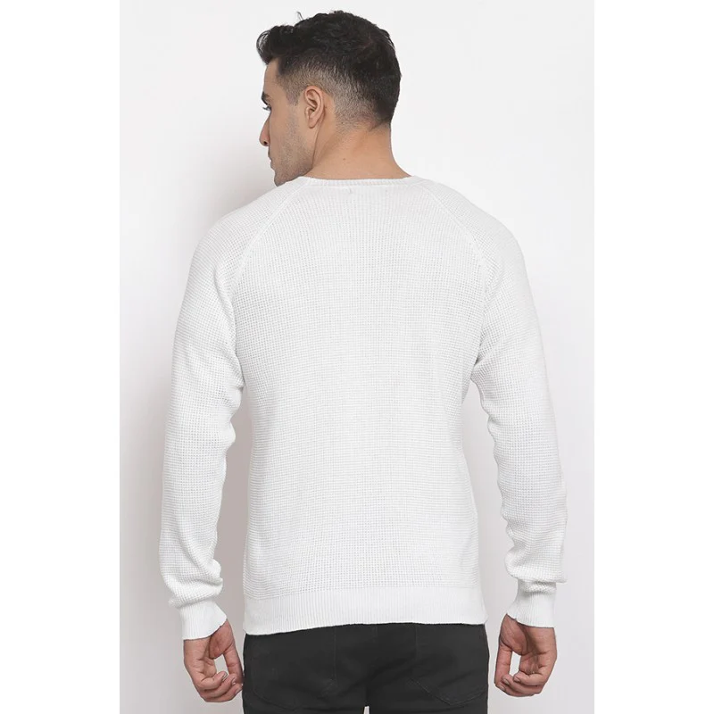 Men's Off White Sweater - Image 2