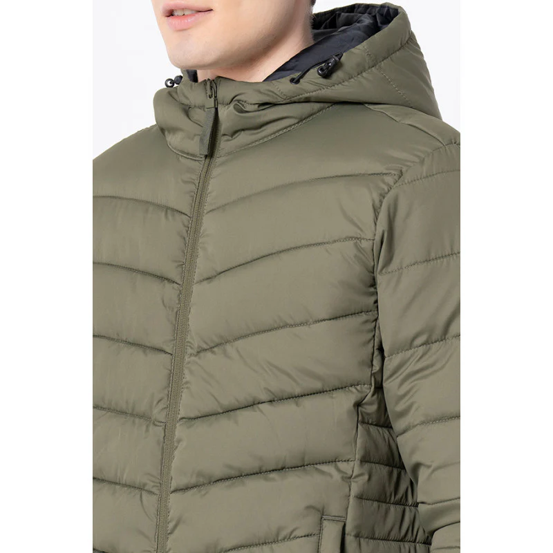 Men's Olive Solid Jacket - Image 4