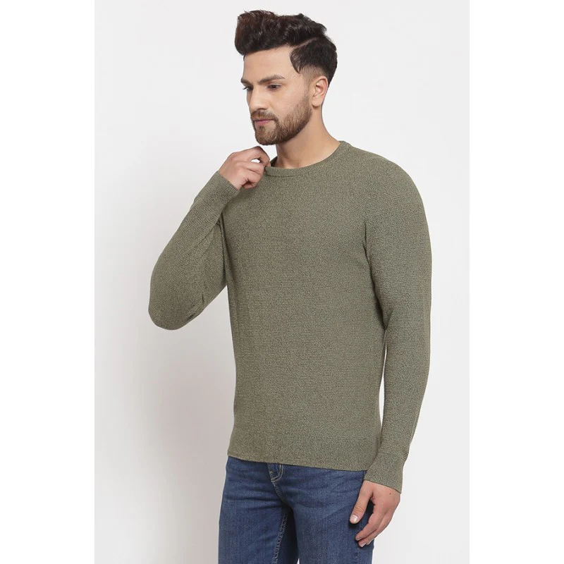 Men's Olive Sweater - Image 2