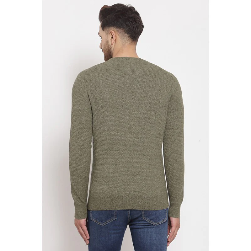 Men's Olive Sweater - Image 3