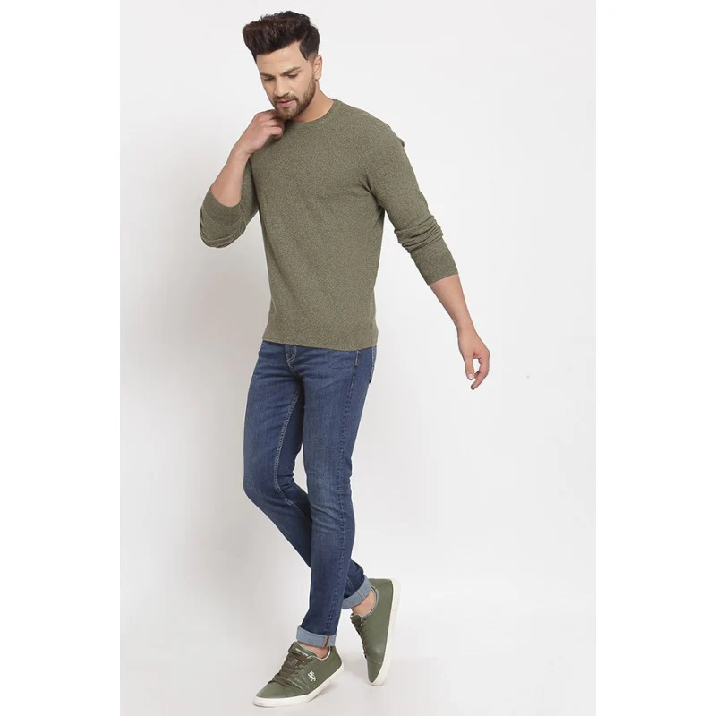 Men's Olive Sweater - Image 4