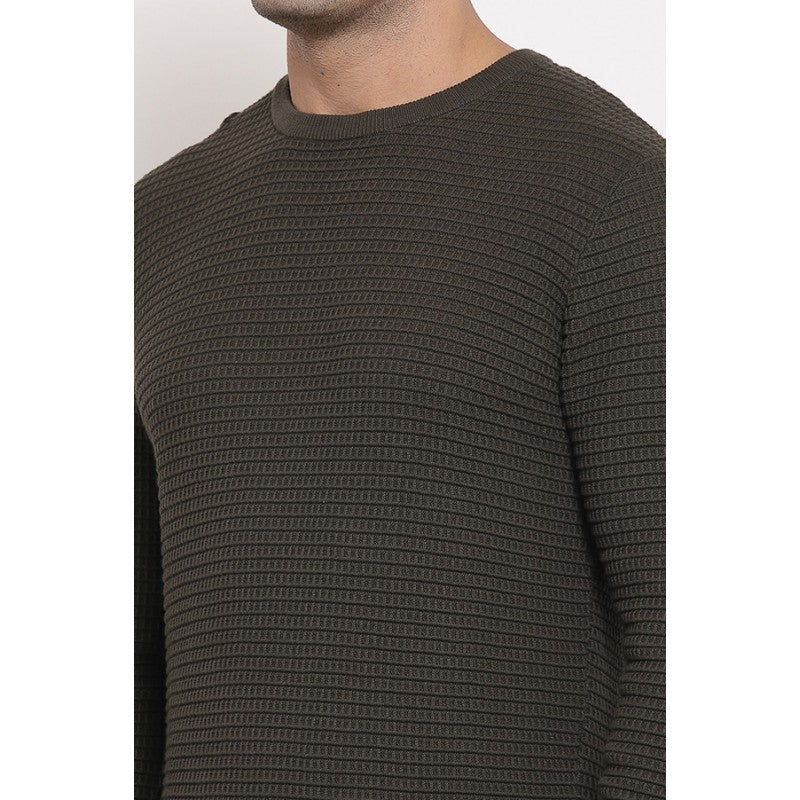 Men's Olive Sweater - Image 4