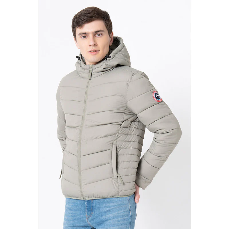 Men's Pastel Green Solid Jacket - Image 2