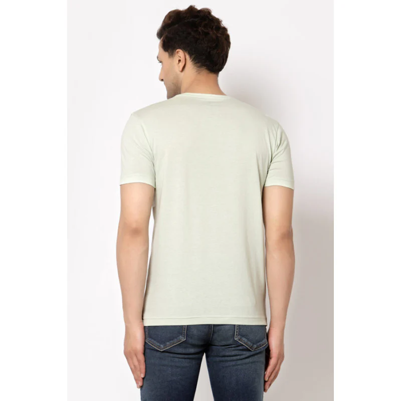 Men's Pista Round Neck Pure Cotton Graphic Print T-Shirt - Image 3
