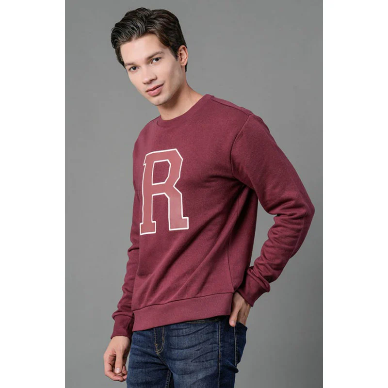 Men's Plum Graphic Print Sweatshirt - Image 2