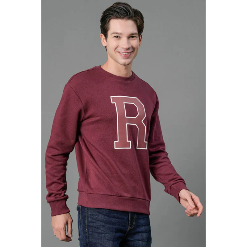 Men's Plum Graphic Print Sweatshirt - Image 3