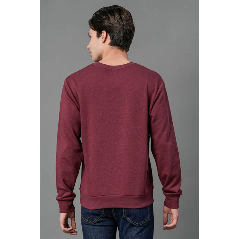 Men's Plum Graphic Print Sweatshirt - Image 4