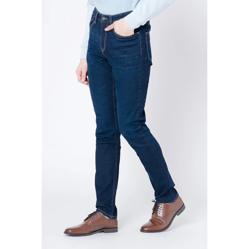 Men's Rinse Blue Skinny Jeans - Image 2