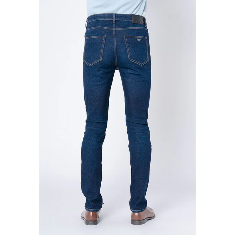 Men's Rinse Blue Skinny Jeans - Image 3