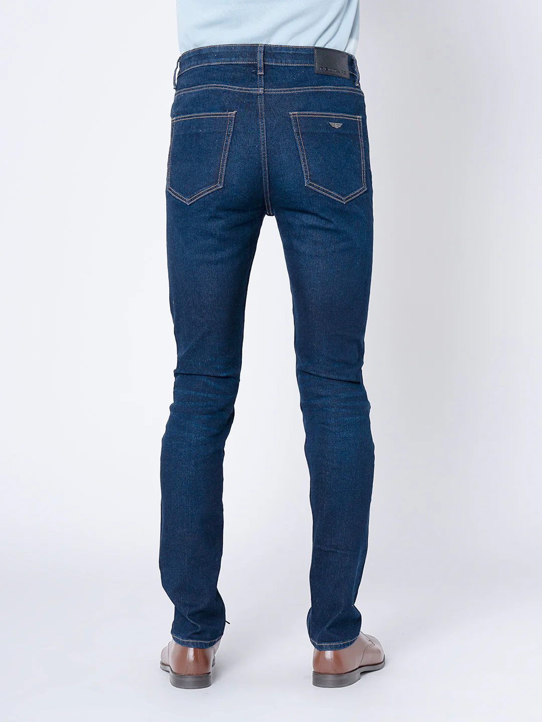 Men's Rinse Blue Skinny Jeans - Image 3