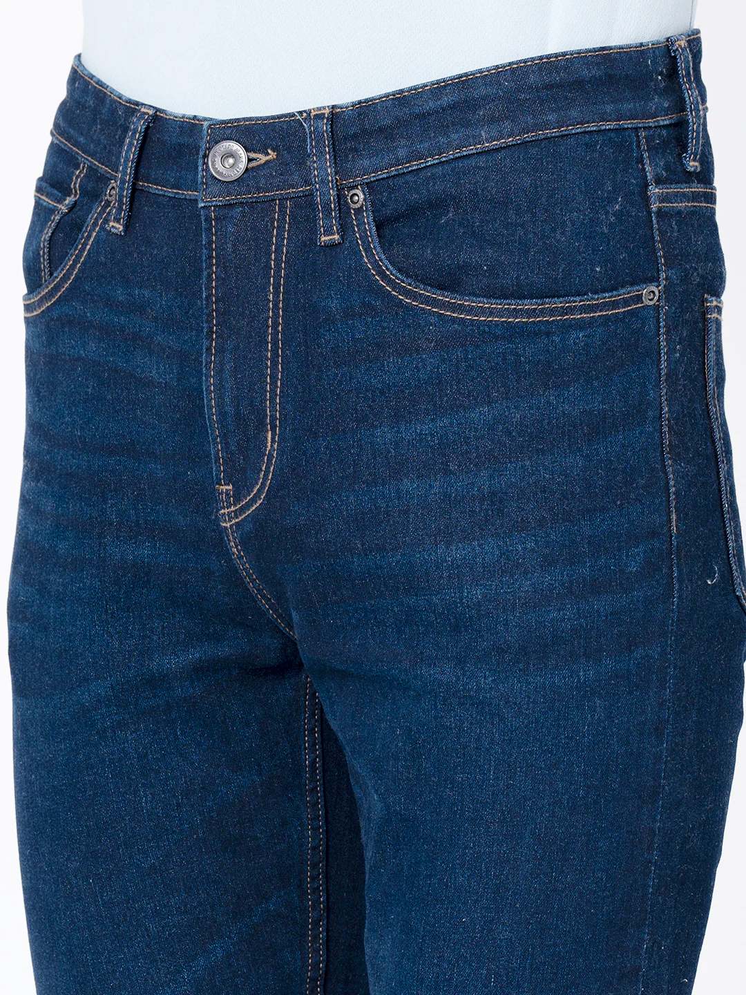 Men's Rinse Blue Skinny Jeans - Image 4
