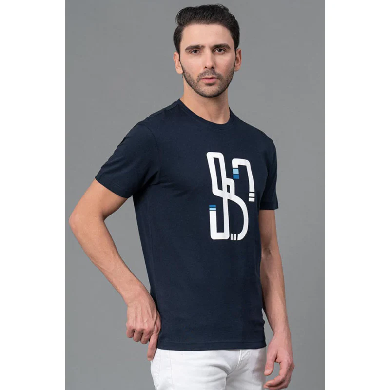 Mens Round Neck Casual T-Shirt - Image 2