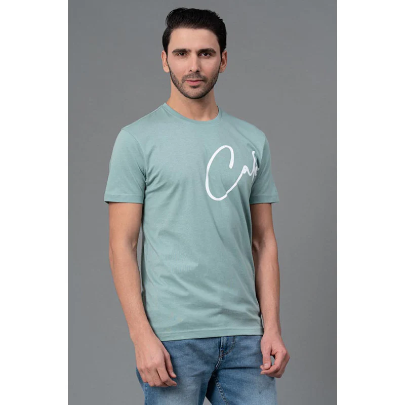 Mens Round Neck Casual T-Shirt - Image 2