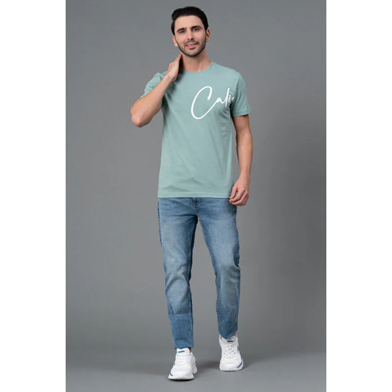 Mens Round Neck Casual T-Shirt - Image 5