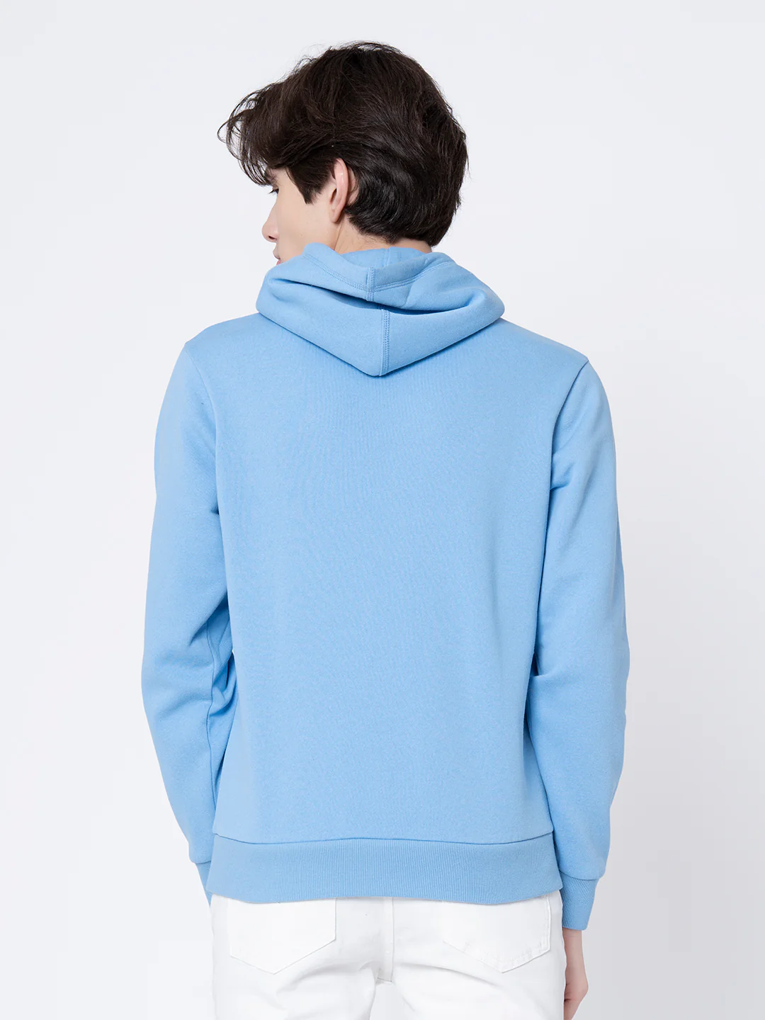 Men's Slate Blue Graphic Print Hoodie - Image 4