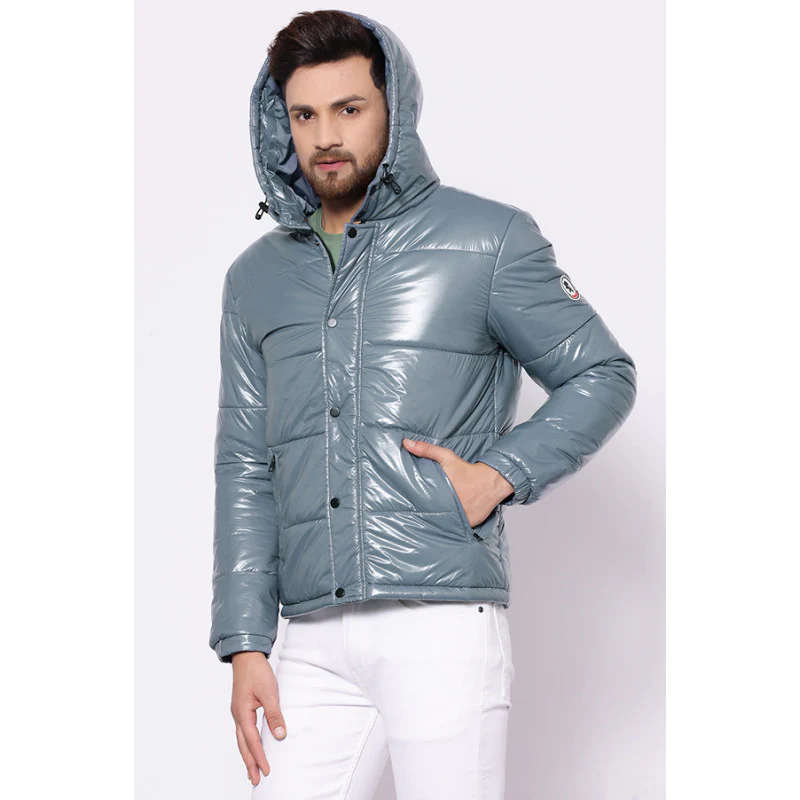 Men's Slate Blue Jacket - Image 2