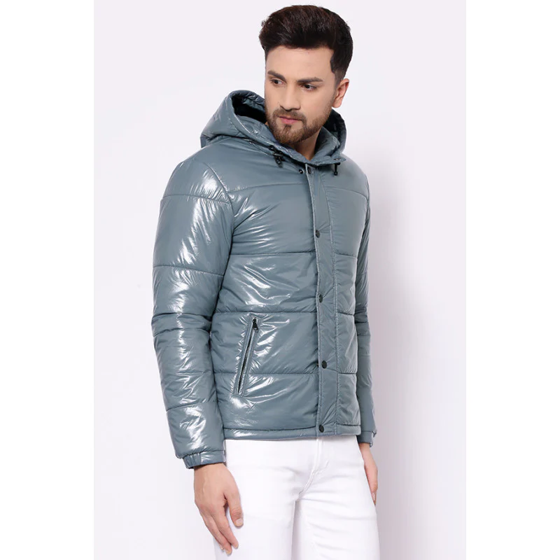 Men's Slate Blue Jacket - Image 3