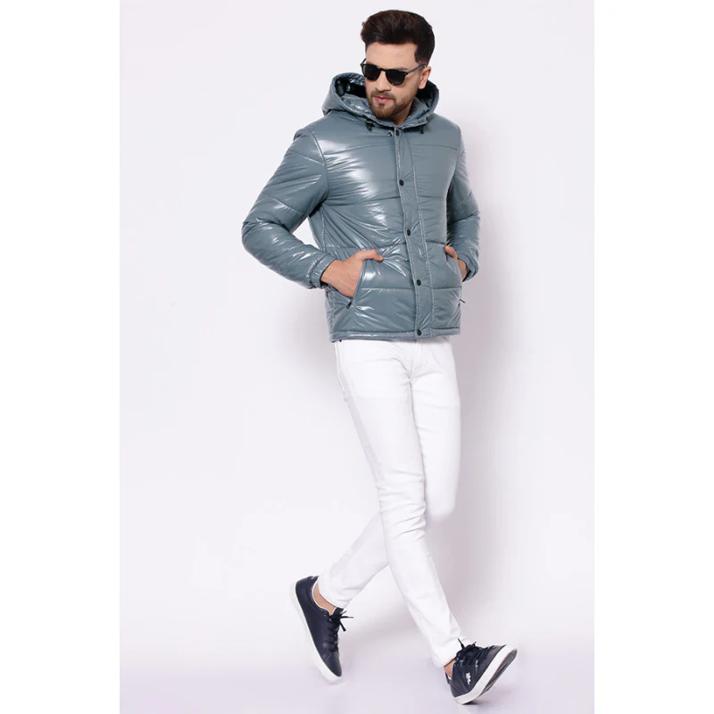 Men's Slate Blue Jacket - Image 5