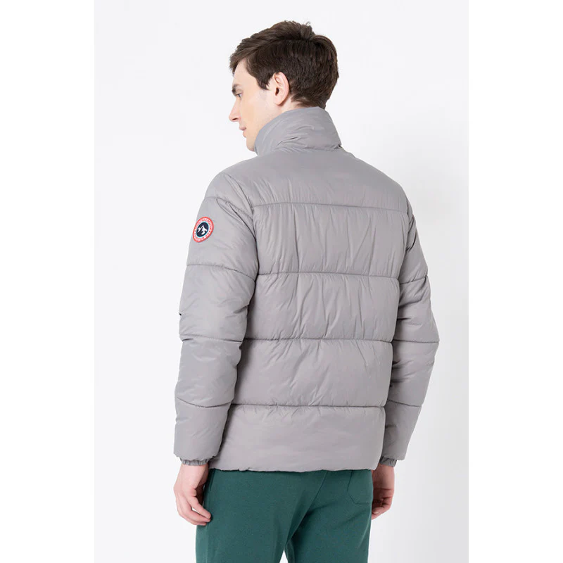 Men's Slate Grey Solid Jacket - Image 3