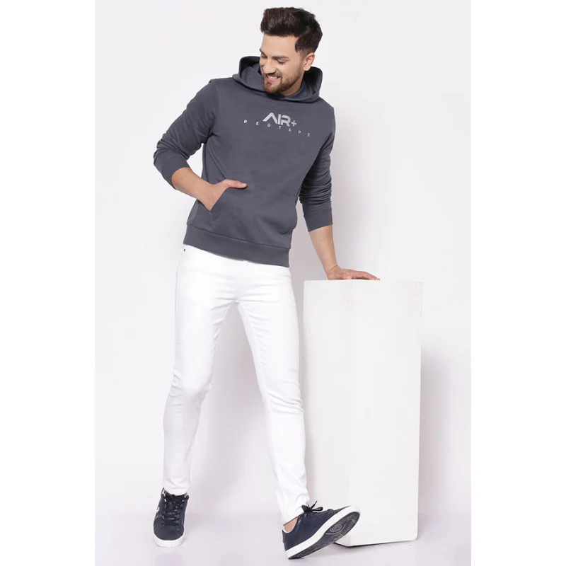 Men's Space Grey Hoodies - Image 4