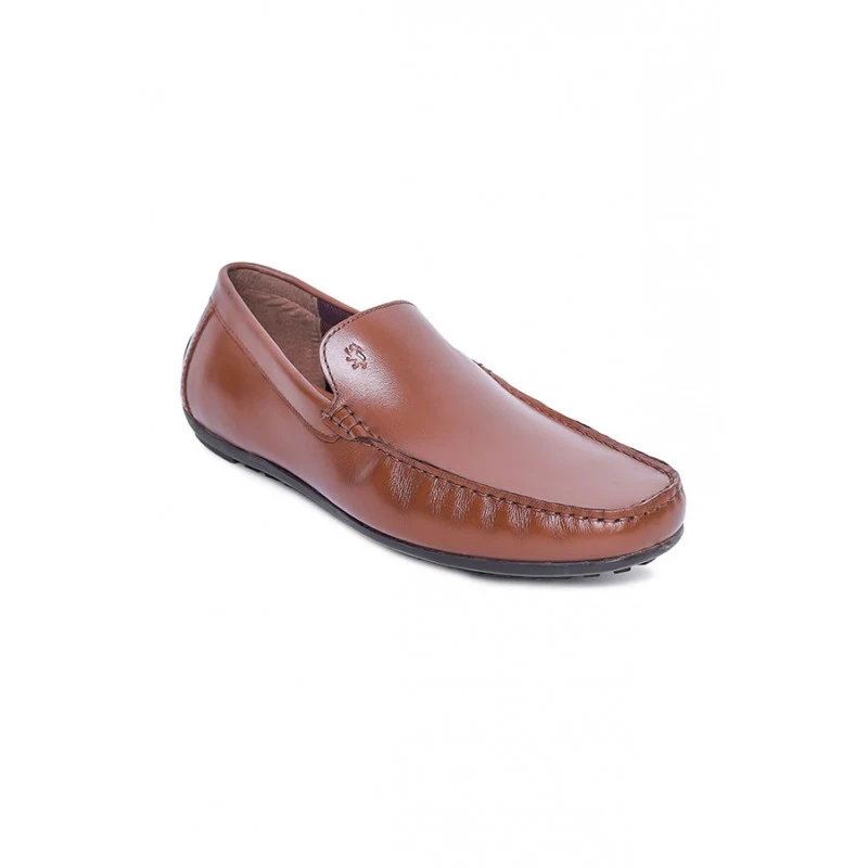 Men's Tan Slip On Shoes - Image 2